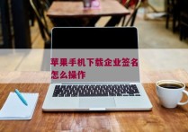 苹果手机下载企业签名怎么操作