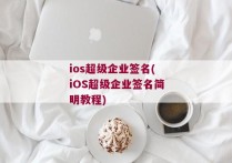 ios超级企业签名(iOS超级企业签名简明教程)