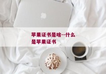 苹果证书是啥--什么是苹果证书