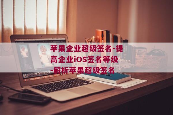 苹果企业超级签名-提高企业iOS签名等级-解析苹果超级签名 