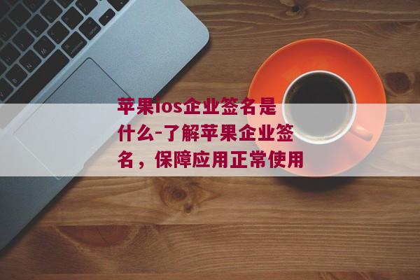 苹果ios企业签名是什么-了解苹果企业签名，保障应用正常使用 