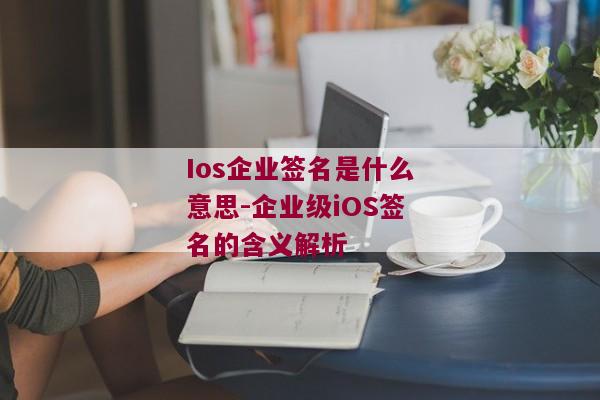 Ios企业签名是什么意思-企业级iOS签名的含义解析 