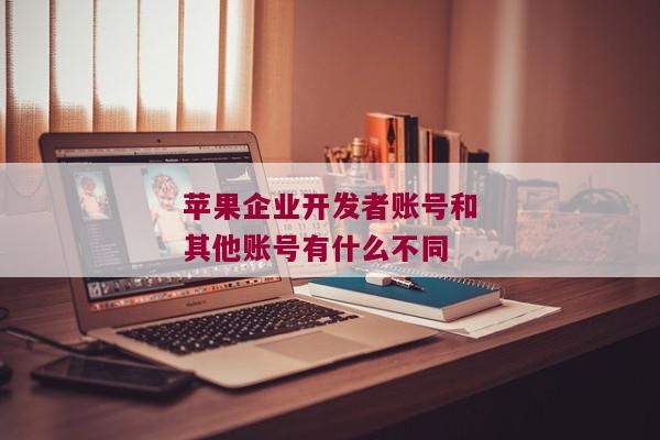 苹果企业开发者账号和其他账号有什么不同